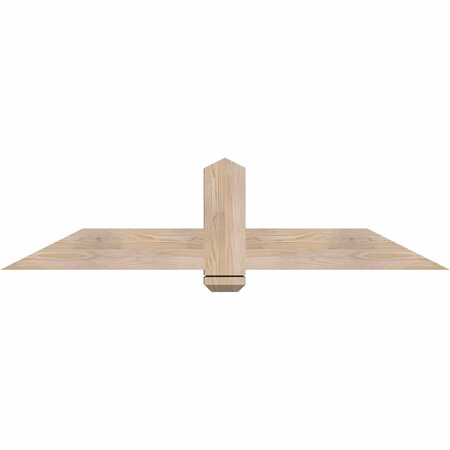 Ekena Millwork Eugene Smooth Timber Gable Bracket, Douglas Fir, 60"W x 15"H x 3 1/2"D x 5 1/2"F, 6/12 Pitch GBW060X15X0406EUG00SDF